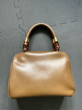 Gucci Leather Purse with Bamboo handles